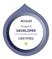 Acquia Drupal 8 Certified Developer logo